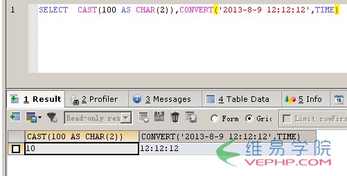 MYSQL數(shù)據(jù)庫(kù)與MSSQL對(duì)比學(xué)習(xí)MYSQL的心得（六）--函數(shù)