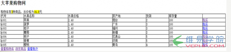 PHP教程：php實現(xiàn)購物車功能（以大蘋果購物網(wǎng)為例）