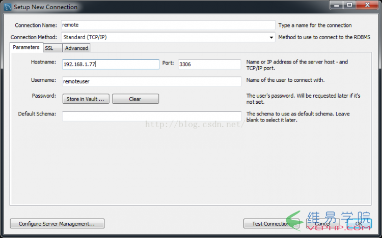Mysql實(shí)例Workbench通過遠(yuǎn)程訪問mysql數(shù)據(jù)庫的方法詳解