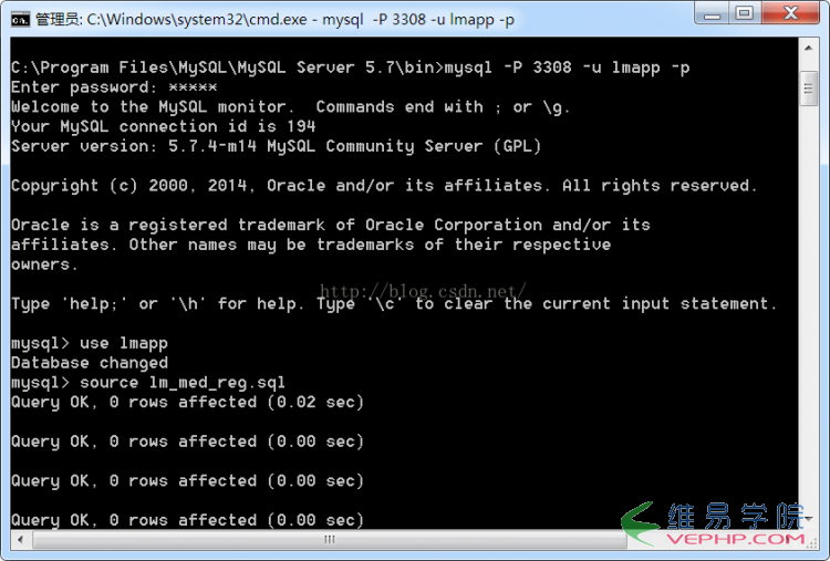 MYSQL數據庫MySQL命令行導出導入數據庫實例詳解