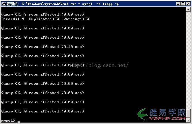 MYSQL數據庫MySQL命令行導出導入數據庫實例詳解