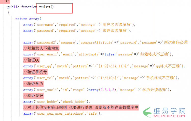PHP學(xué)習(xí)：Yii框架數(shù)據(jù)模型的驗(yàn)證規(guī)則rules()被執(zhí)行的方法