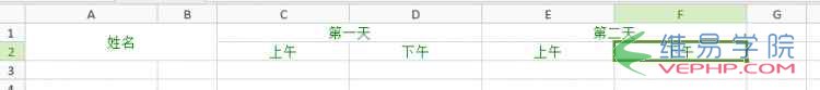 PHP教程：基于PHPexecl類生成復(fù)雜的報表表頭示例