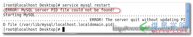 Mysql學(xué)習(xí)解決Mysql服務(wù)器啟動時報錯問題的方法