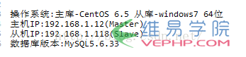 Mysql實例MYSQL5.6.33數據庫主從(Master/Slave)同步安裝與配置詳解(Master-Linux Slave-windows7)