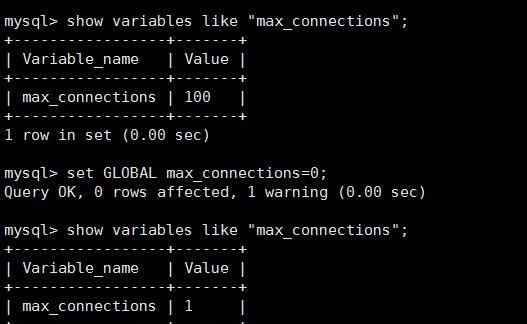 MYSQL教程總結(jié)MySQL修改最大連接數(shù)的兩個(gè)方式