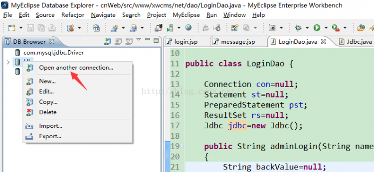 Mysql學(xué)習(xí)MyEclipse連接MySQL數(shù)據(jù)庫(kù)圖文教程