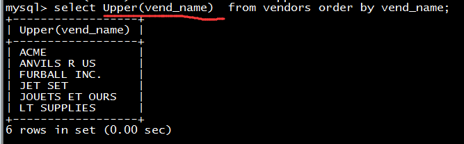MYSQL教程MYSQL必知必會(huì)讀書筆記第十和十一章之使用函數(shù)處理數(shù)據(jù)