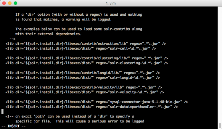 MYSQL數據庫macOS安裝Solr并索引MySQL