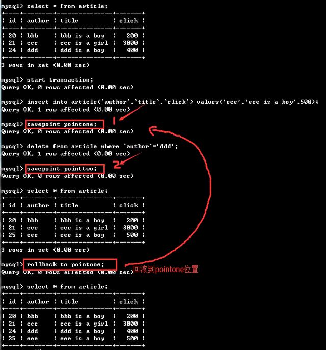 mysql—事務處理
