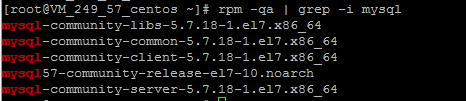 Mysql應(yīng)用Linux下MySQL5.7.18 yum方式從卸載到安裝過程圖解
