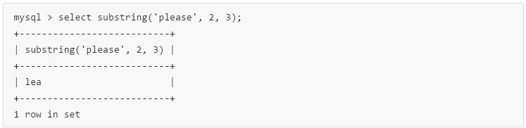 MySQL 內(nèi)置字符串函數(shù)
