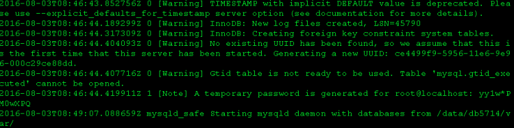 MYSQL教程Centos6.5編譯安裝mysql 5.7.14詳細教程