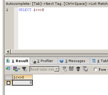 Mysql應用與MSSQL對比學習MYSQL的心得（五）--運算符