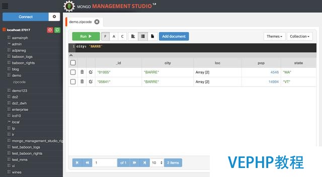 總結：MongoDB的一些可視化運維管理工具