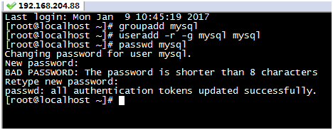 MYSQL數據庫Linux虛擬機下mysql 5.7安裝配置方法圖文教程