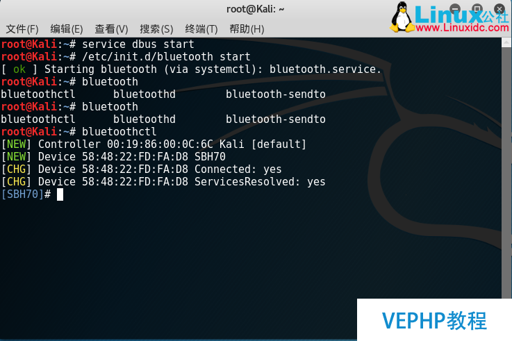LINUX實操：Kali Linux安裝驅動并使用Blueman連接藍牙耳機
