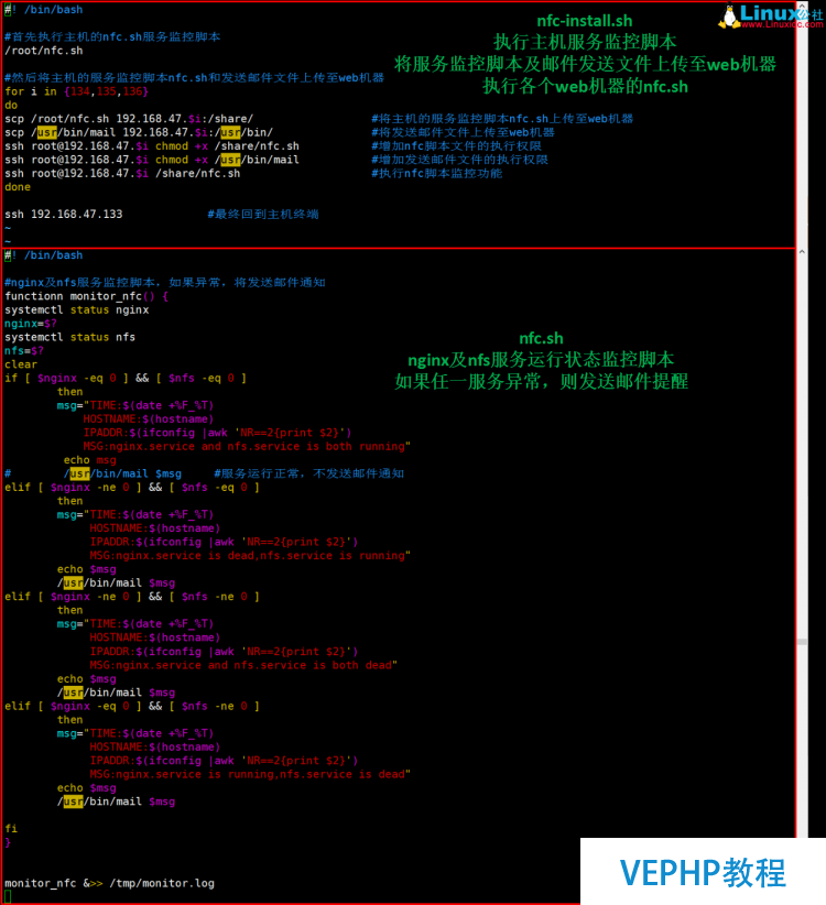 LINUX學習：Linux基礎之-利用shell腳本實現自動監控系統服務