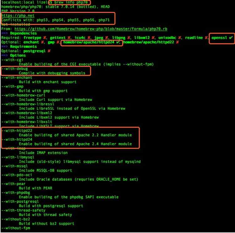 MYSQL數(shù)據(jù)庫macOS Sierra安裝Apache2.4+PHP7.0+MySQL5.7.16
