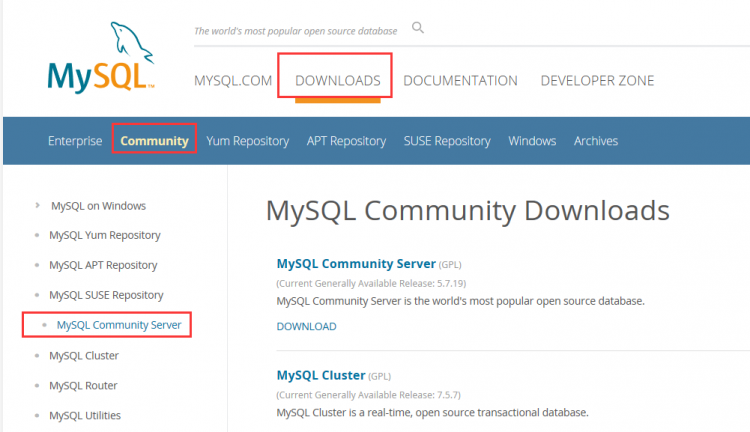 Mysql入門Linux下Centos7安裝Mysql5.7.19的詳細教程