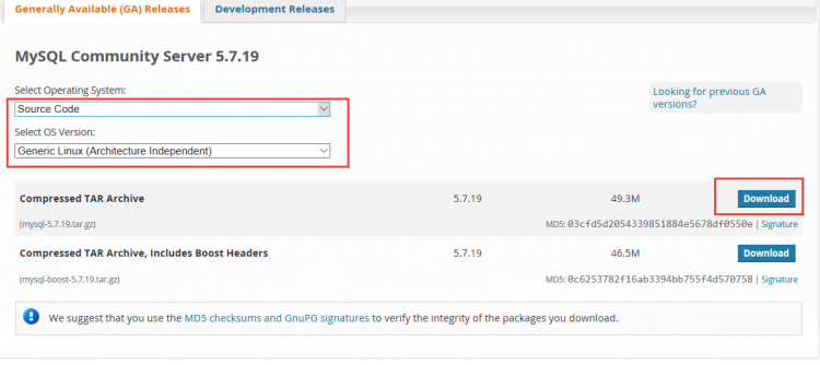 Mysql入門Linux下Centos7安裝Mysql5.7.19的詳細教程