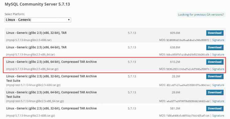 Mysql必讀最全的mysql 5.7.13 安裝配置方法圖文教程(linux) 強烈推薦!