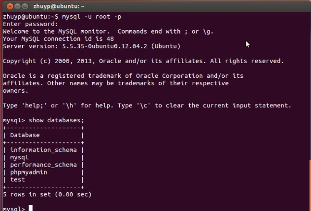 Mysql應(yīng)用Ubuntu下mysql安裝和操作圖文教程